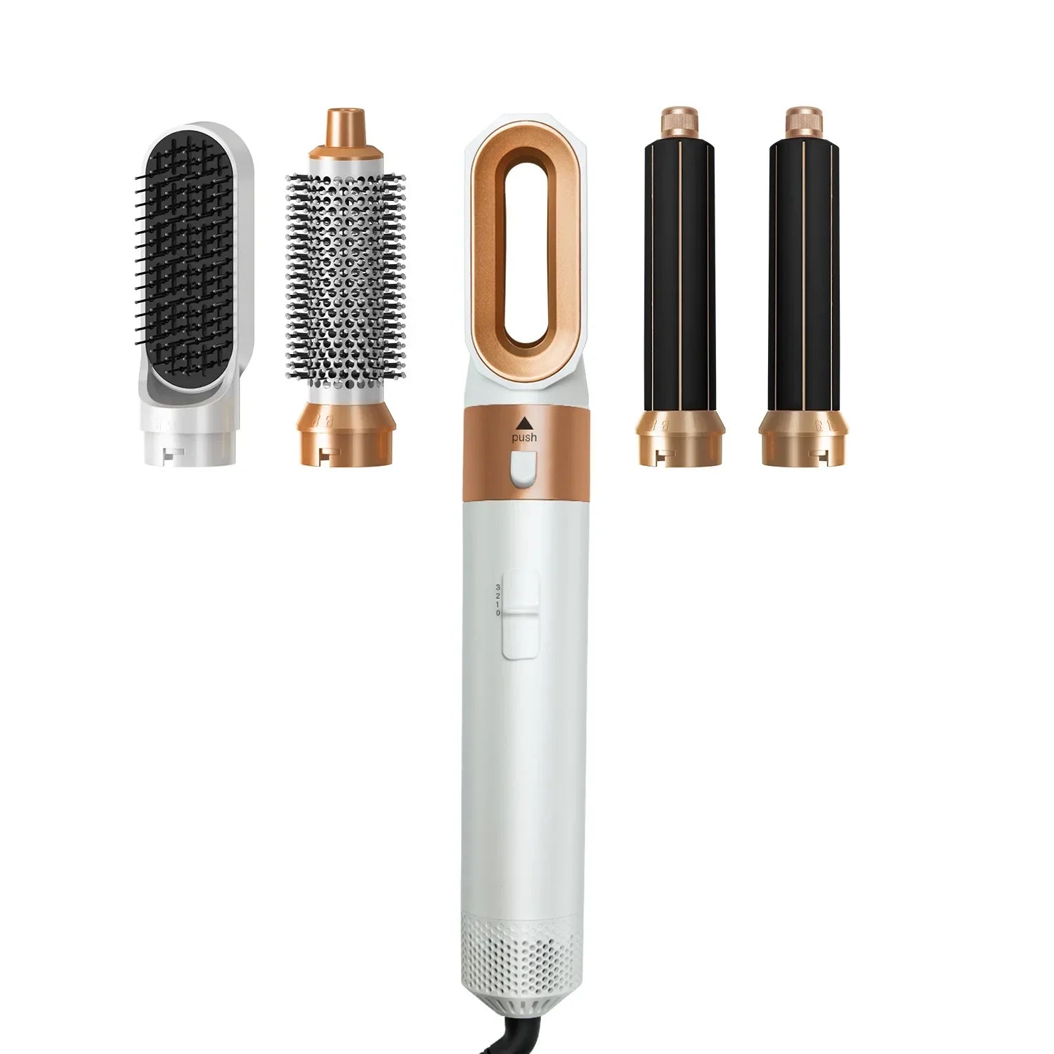 Hot Air Styling Comb 5 in 1 Hair Curler Auto Curler Professional Straightener Multi-Function Styler Hair Dryer